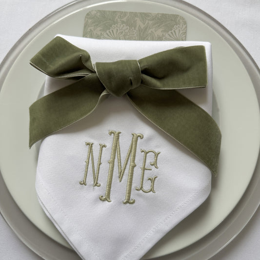 Festliche Servietten für Jubiläum und Hochzeit personalisiert