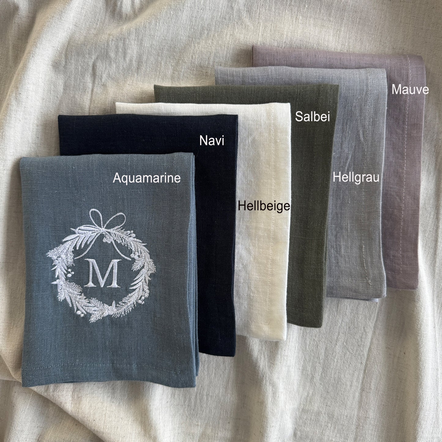 Winterliches Monogramm (einfarbig)