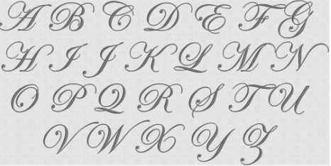 "BELLE" - bestickte personalisierte Serviette mit Monogramm für Hochzeit & Events