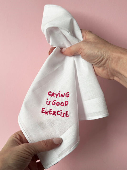 Crying is good exercise