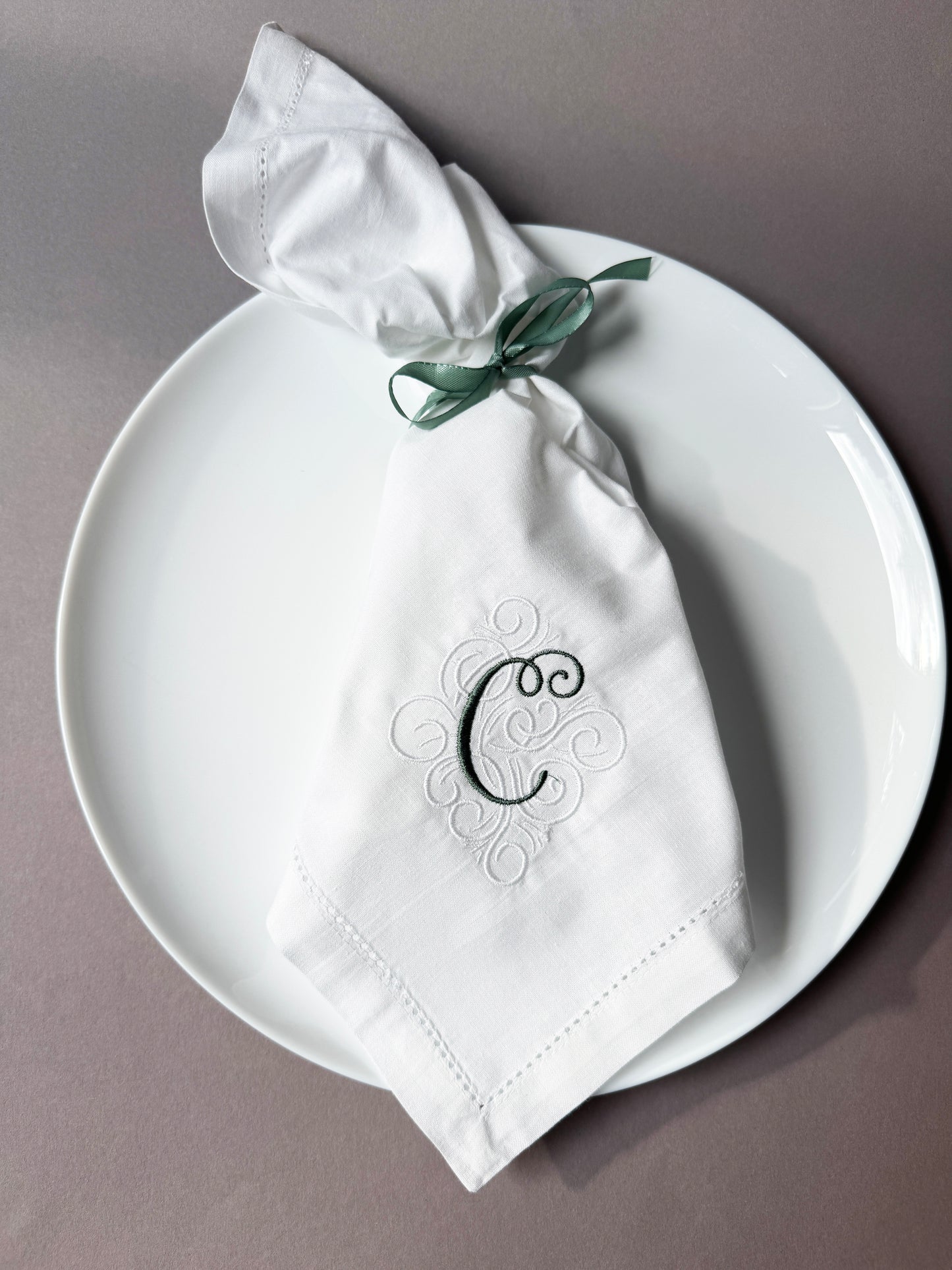 Serviette Hohlsaum "Hochzeit No. 2"