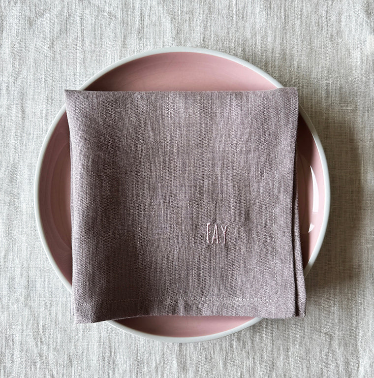 Leinenserviette "Schrift No.3"