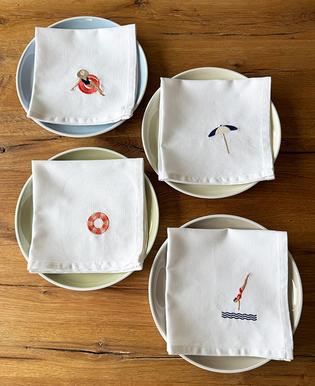 Servietten-Set "Sur la mer"