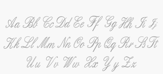 "NOBLE" - bestickte personalisierte Serviette mit Monogramm für Hochzeit & Events