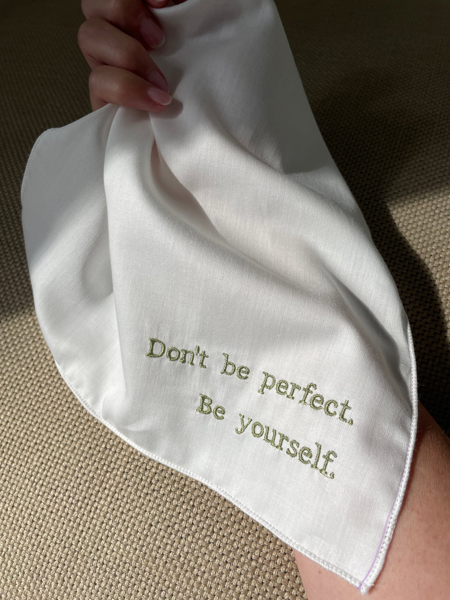 Don't be perfect. Be yourself.