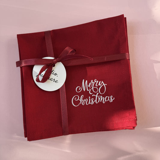 Servietten-Set "Merry Christmas" (4 Stk.)