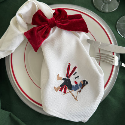 Servietten-Set "Schneefreude" (4 Stk.)