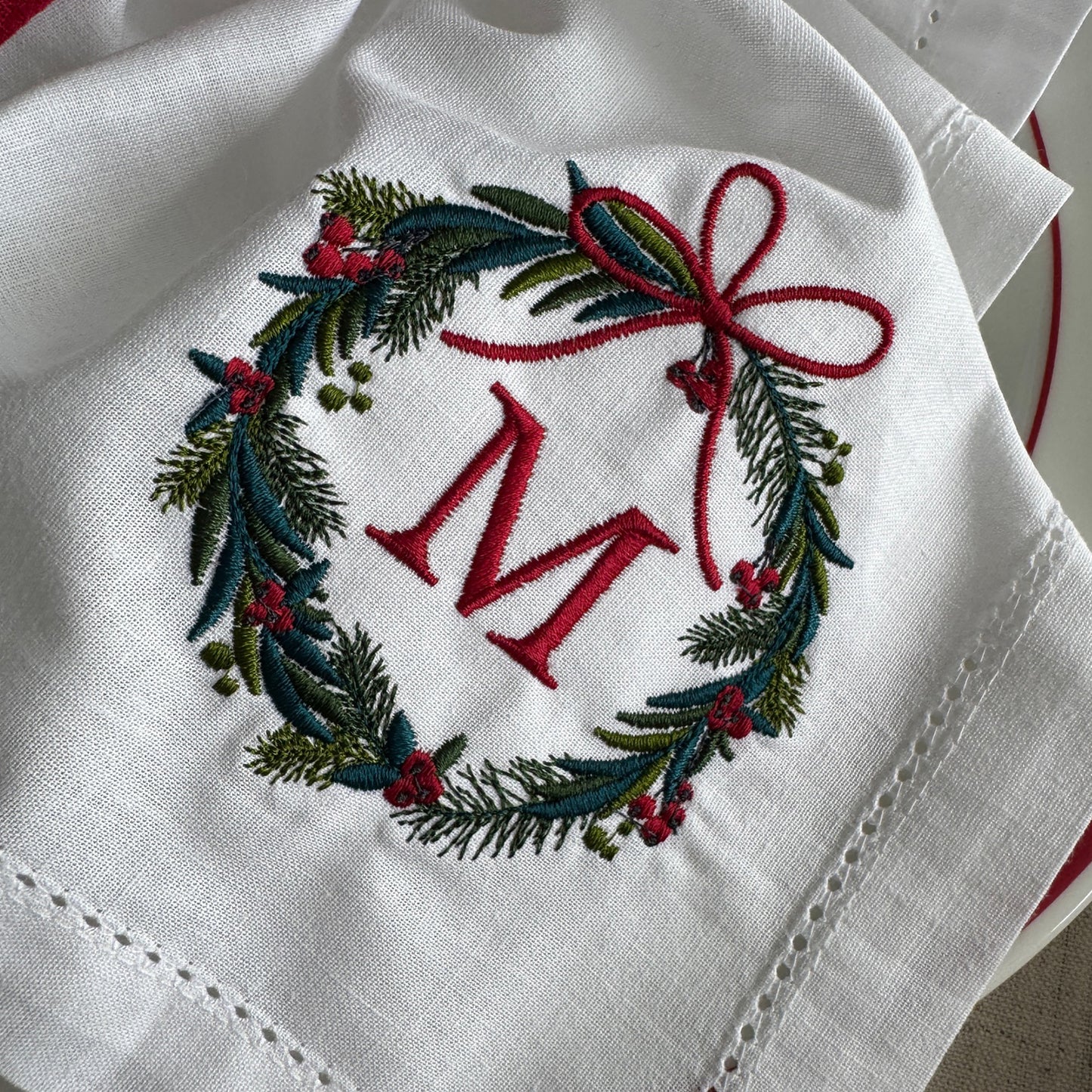 Winterliches Monogramm (farbig)