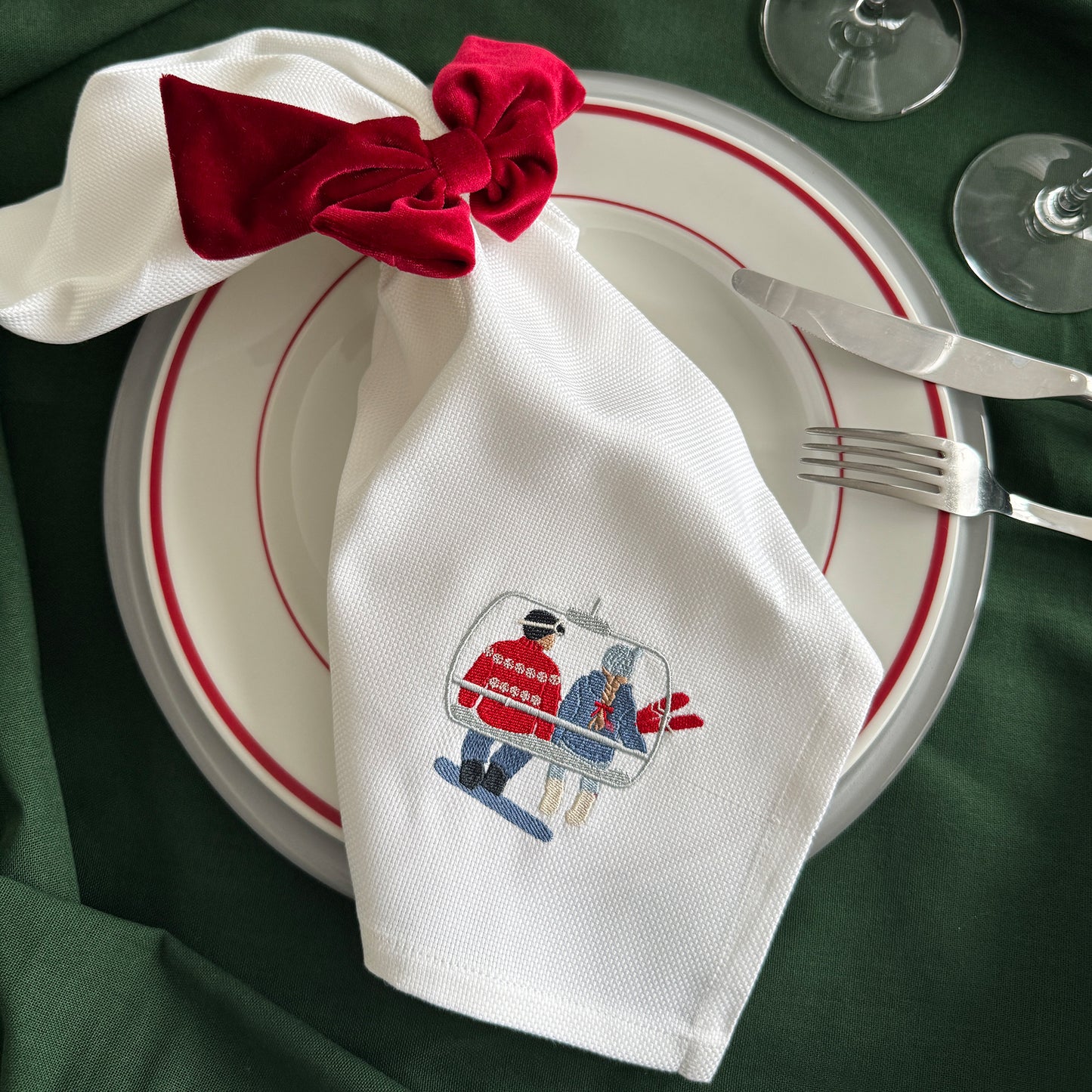 Servietten-Set "Schneefreude" (4 Stk.)