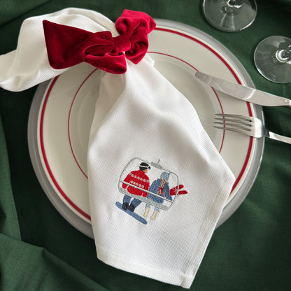 Servietten-Set "Schneefreude" (4 Stk.)