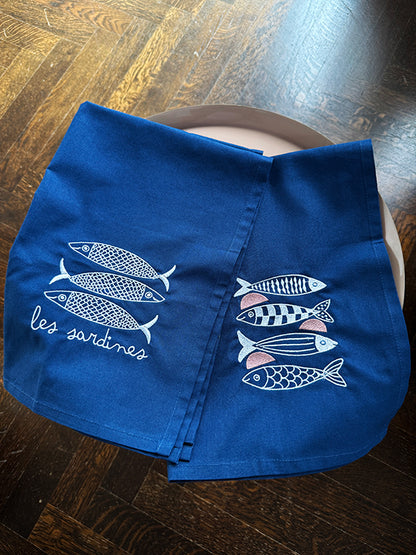 Geschirrtuch-Set "Les Sardines"
