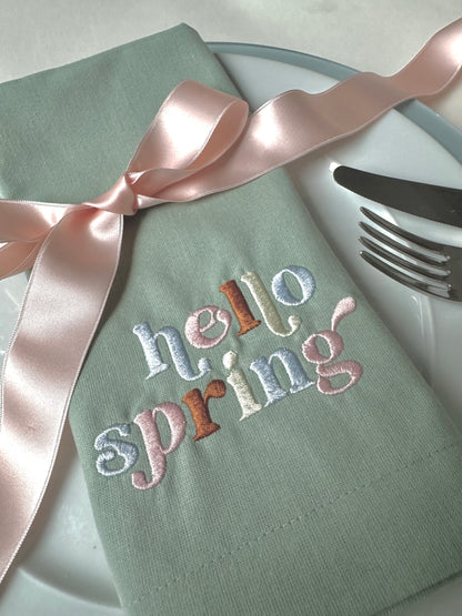 Servietten-Set "Hello Spring" (4 Stk.)