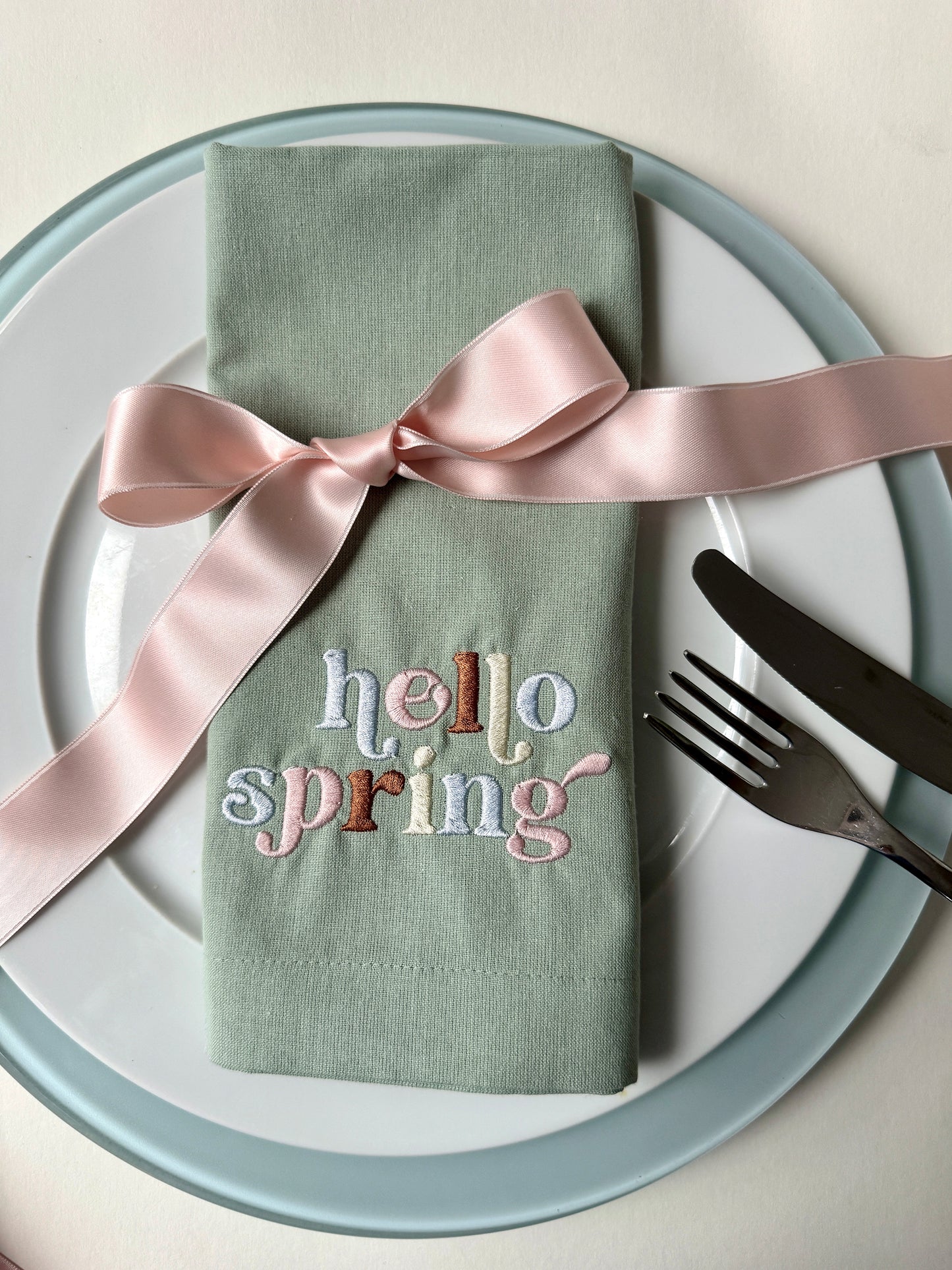 Servietten-Set "Hello Spring" (4 Stk.)