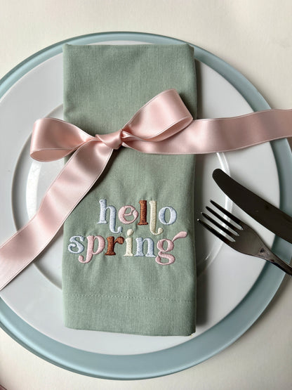 Servietten-Set "Hello Spring" (4 Stk.)