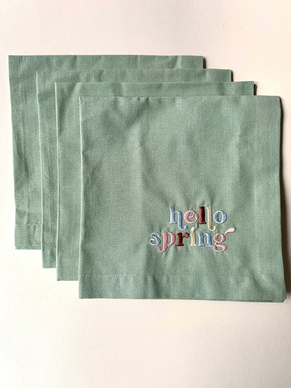 Servietten-Set "Hello Spring" (4 Stk.)