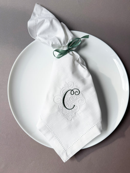 Serviette Hohlsaum "Hochzeit No. 2"