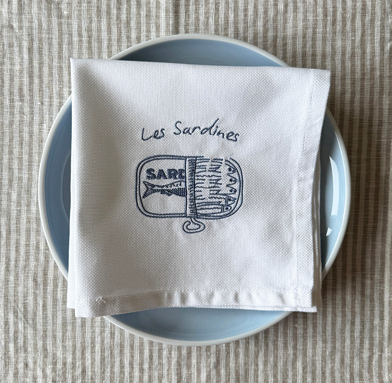 Servietten-Set "Sardinen"