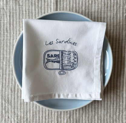 Servietten-Set "Sardinen"