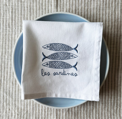 Servietten-Set "Sardinen"