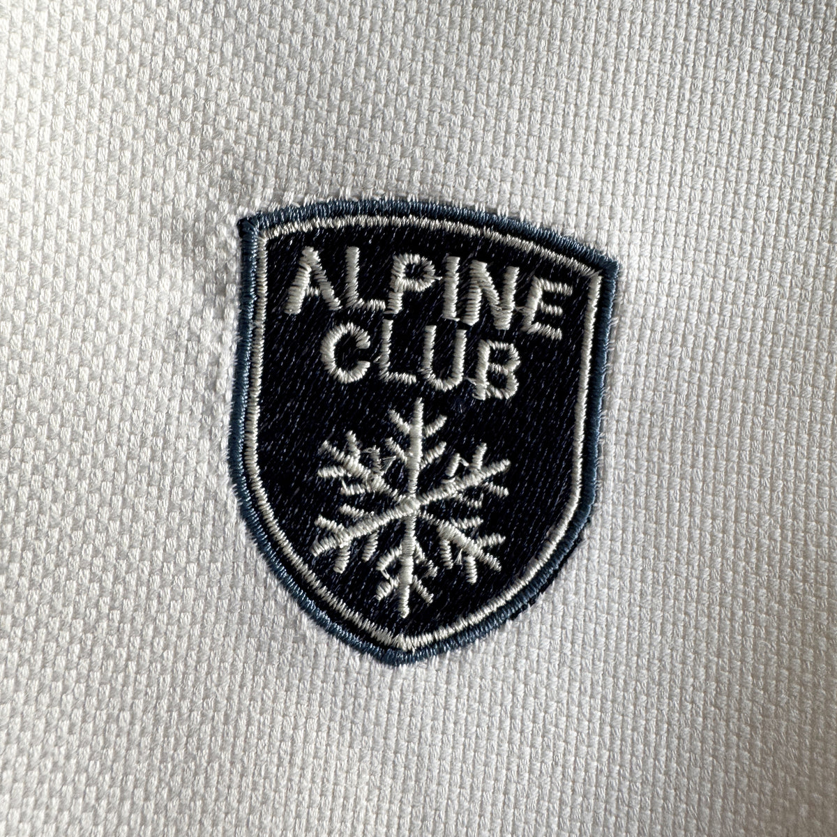 ALPIN CLUB — Besticktes Winter-Serviettenset, 4-er Set Blau