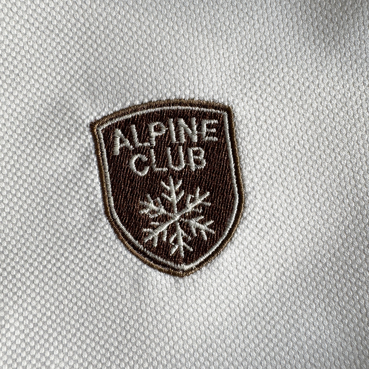 ALPINE CLUB – Besticktes Winter-Serviettenset, 4er-Set Braun