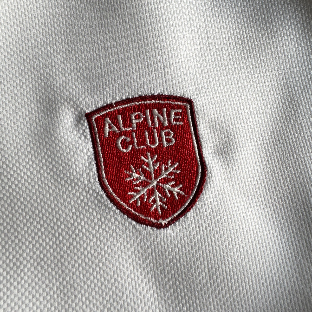 ALPINE CLUB – Besticktes Winter-Serviettenset, 4er-Set Rot