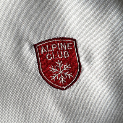 ALPINE CLUB – Besticktes Winter-Serviettenset, 4er-Set Rot